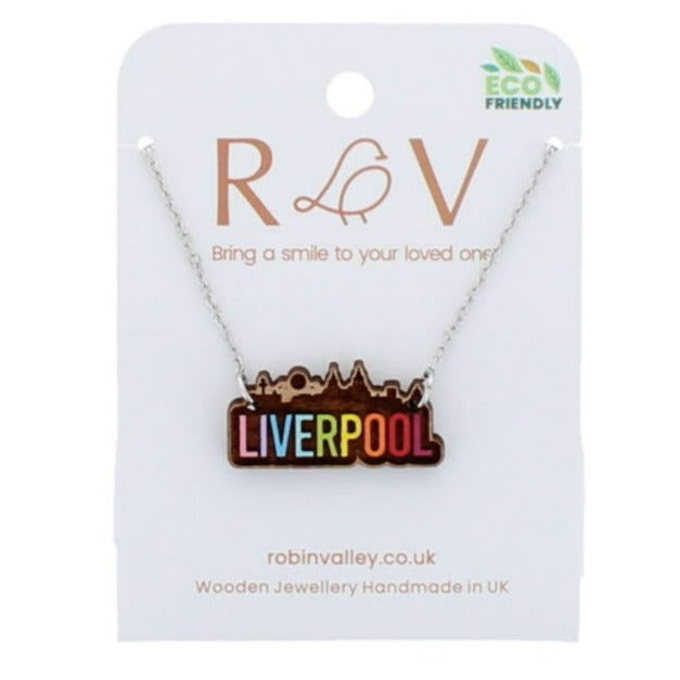 Liverpool skyline necklace