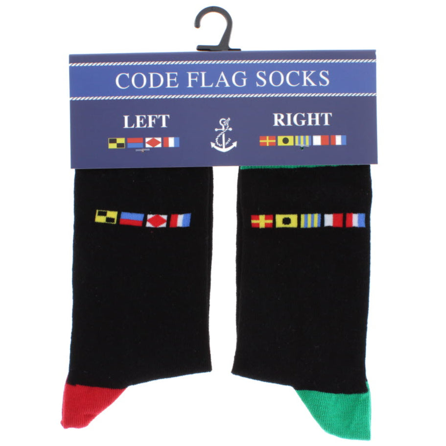 Flags red green socks