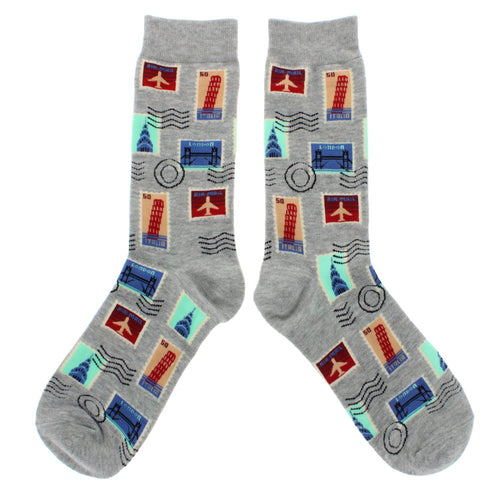 Gents stamp collecting socks