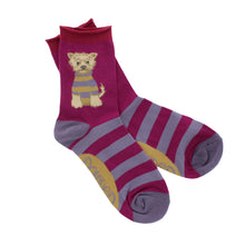 Load image into Gallery viewer, Wooly westie ankle socks