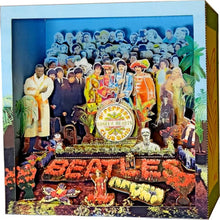 Load image into Gallery viewer, Tatebanko paper diorama Sgt. Pepper album