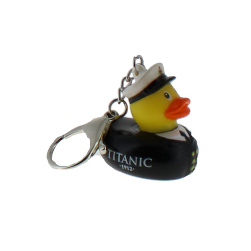 Titanic officer rubber duck keyring