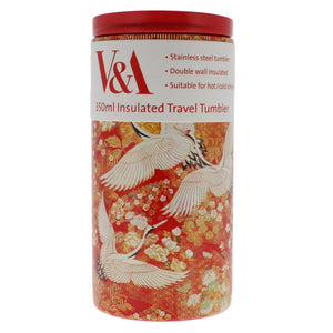 Kimono cranes travel tumbler