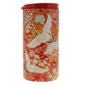 Kimono cranes travel tumbler