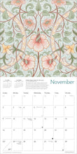 Load image into Gallery viewer, William Morris gallery 2025 calendar