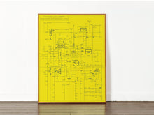Load image into Gallery viewer, Acid house love blueprint: Liverpool print