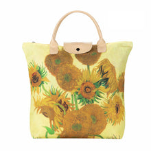 Load image into Gallery viewer, Van Gogh Sunflower Foldaway Bag