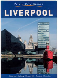 Front cover of the Pitkin City Guide to Liverpool showing a photograph of the city viewed from the docks.