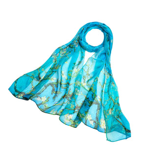 Van Gogh Almond Blossom silk scarf