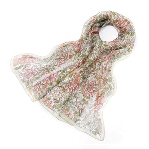 May Morris honeysuckle silk scarf