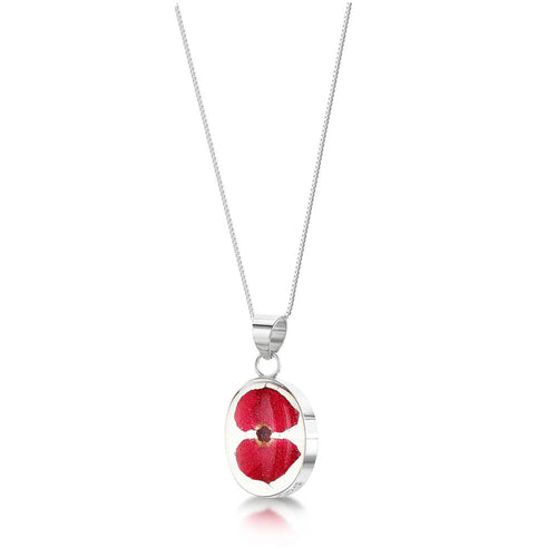 Poppy oval necklace