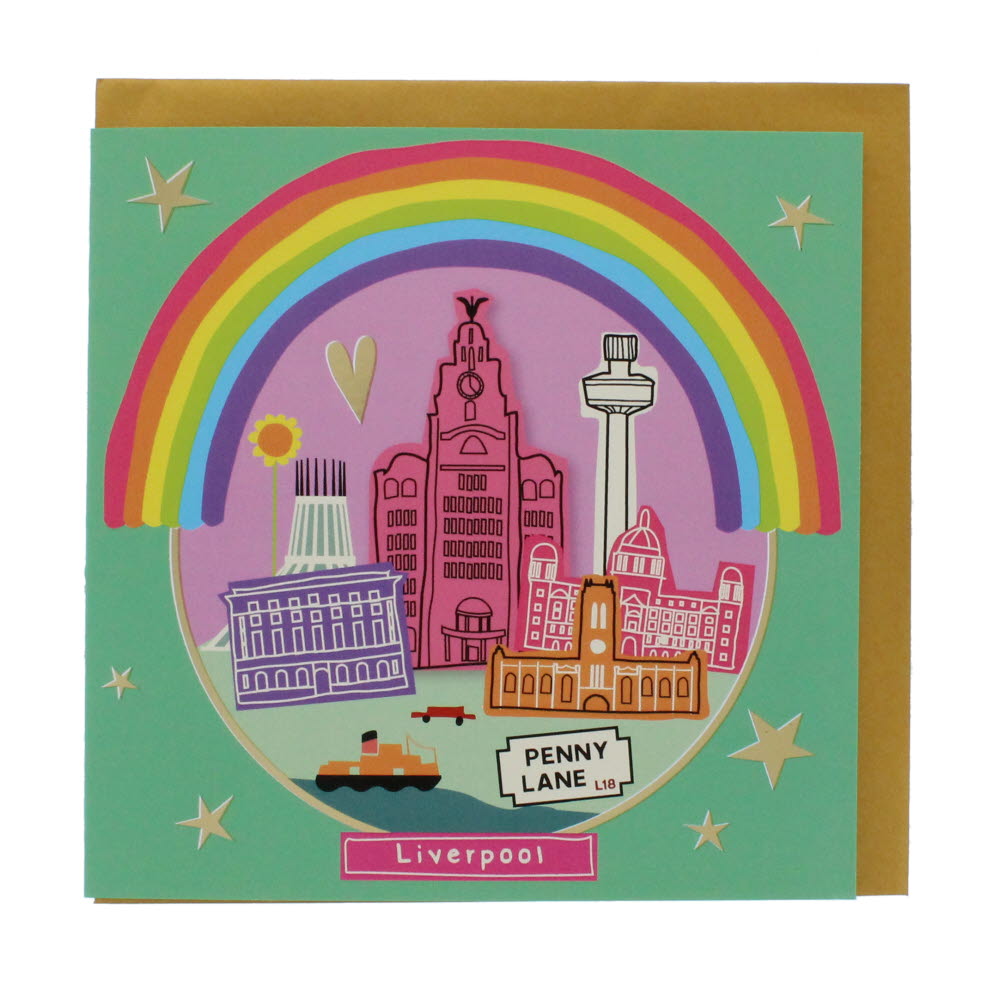 Liverpool Rainbow Greeting Card