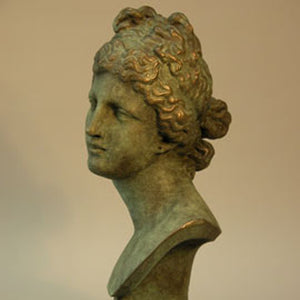 Photograph of bronze bust of Aphrodite, ancient goddess of love. A copy of a sculpture in the National Museums Liverpool collection.
