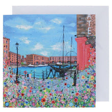 Load image into Gallery viewer, Floral Albert Dock Greeting Card 