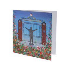 Load image into Gallery viewer, Shankly gates floral greeting card
