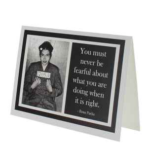 Quote Rosa Parks Greeting Card