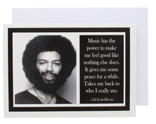 Load image into Gallery viewer, Quote Gil Scott-Heron Greeting Card