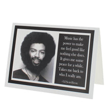 Load image into Gallery viewer, Gil Scott-Heron quote greeting card