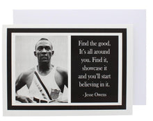 Load image into Gallery viewer, Jesse Owens quote greeting card