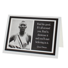 Load image into Gallery viewer, Jesse Owens quote greeting card