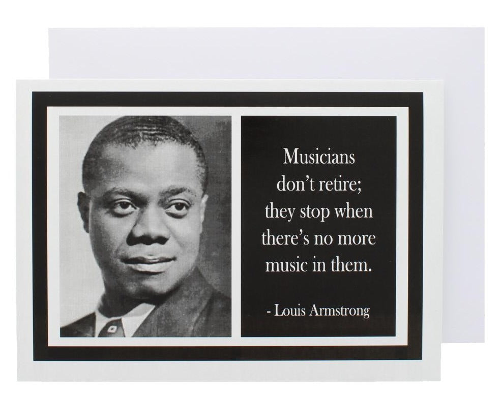 Quote Louis Armstrong Greeting Card