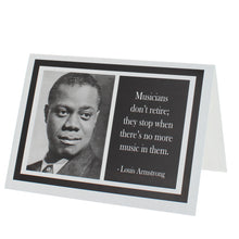 Load image into Gallery viewer, Quote Louis Armstrong Greeting Card