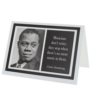 Quote Louis Armstrong Greeting Card
