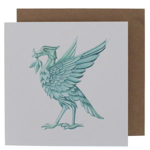 liver bird greeting card