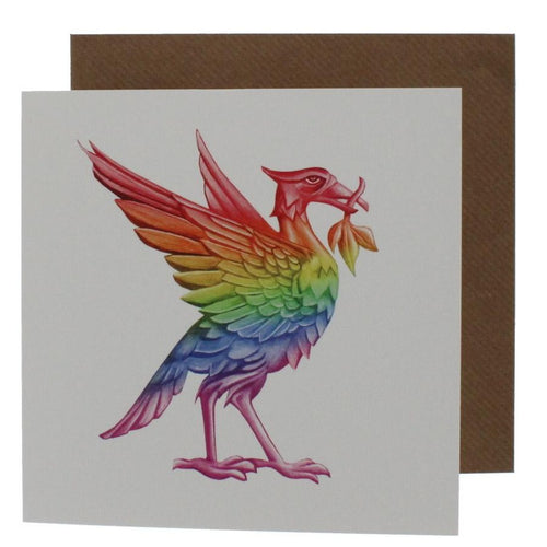 Liver bird pride greeting card