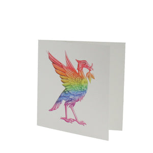 Liver bird pride greeting card