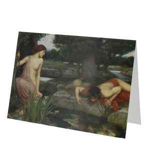 Echo and Narcissus Greeting Card