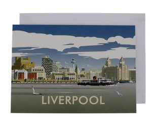 Liverpool Skyline Greeting Card