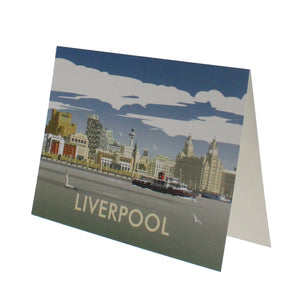 Liverpool skyline greeting card
