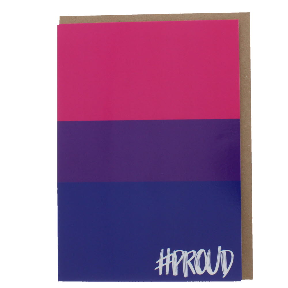Bisexual flag greeting card