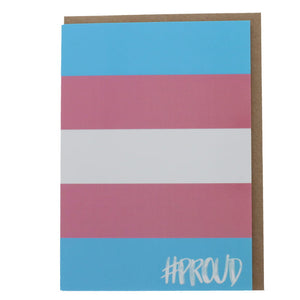 Transgender Flag Greeting Card