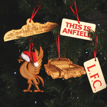 Load image into Gallery viewer, Wooden LFC Christmas Decorations Set of 5