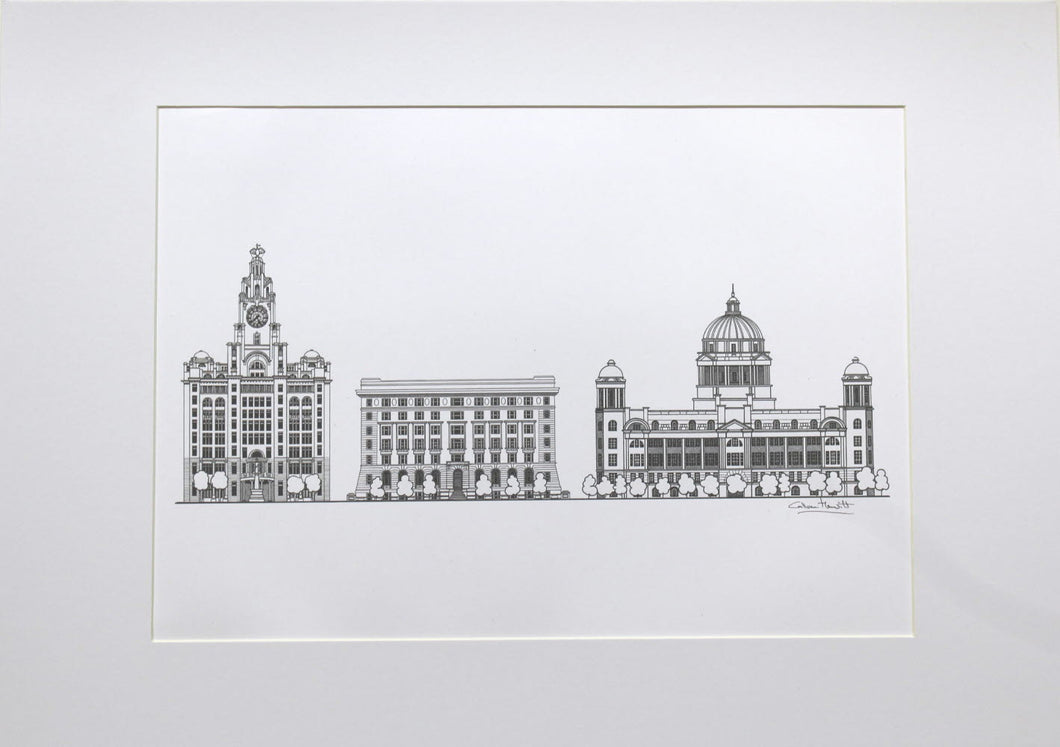 The Three Graces Mounted Print