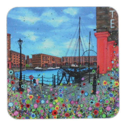 Floral Albert Dock Coaster 