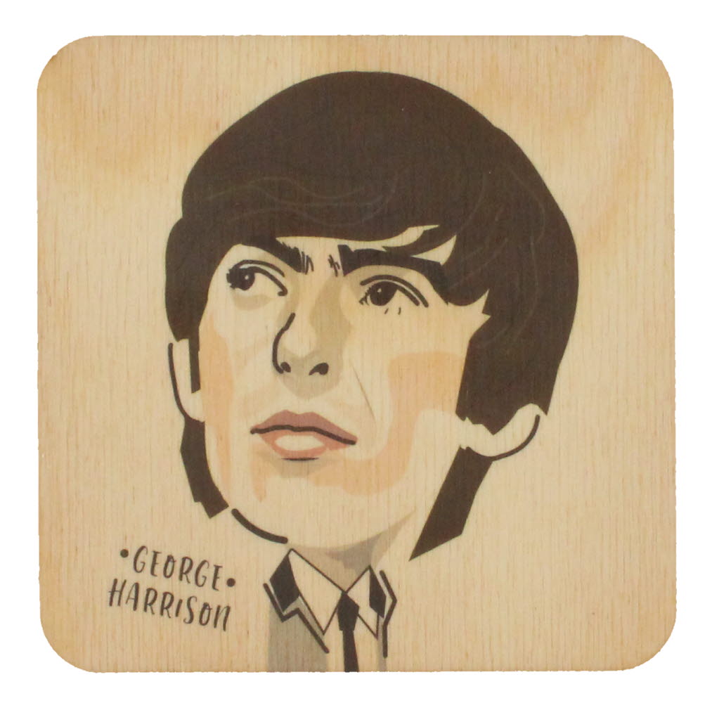 George Harrison 60's coaster