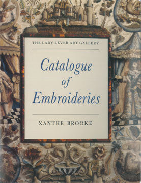 Front cover of Catalogue of Embroideries showing detail from an embroidery.