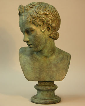 Bronze bust of Eros, ancient god of love from the collection of National Museums Liverpool.