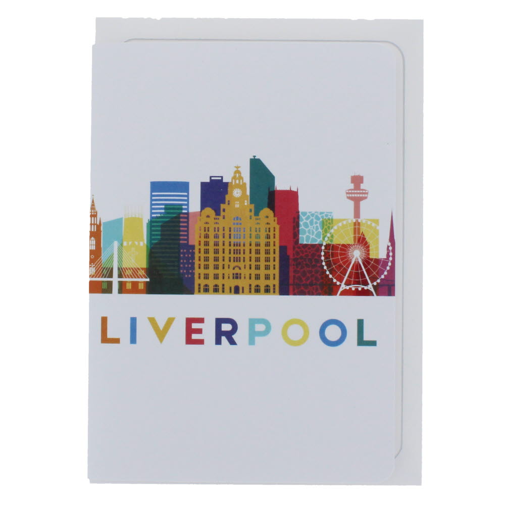 Liverpool In Colours Greeting Card