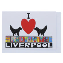 Load image into Gallery viewer, Tula Moon I Love Liverpool greeting card