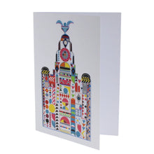 Load image into Gallery viewer, Colourful Liver building greeting card