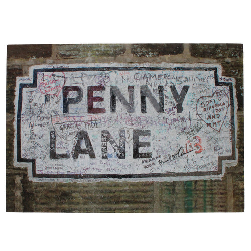 Penny Lane Street Sign Canvas