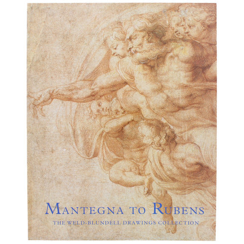 Front cover of Mantegna to Rubens, featuring a preparatory sketch showing a man surrounded by cherubs.