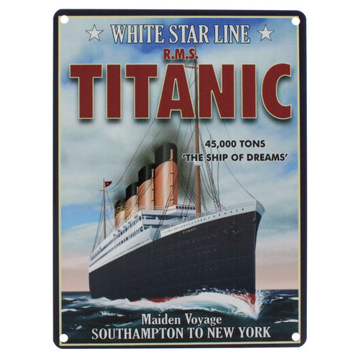 Titanic white star line sign