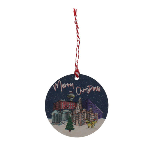 Decoration MS Liverpool Skyline Wooden