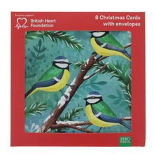 Load image into Gallery viewer, Blue Tits on Snowy Branch Christmas Cards