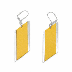 Sobo & Co Large Diamond Yellow Earrings
